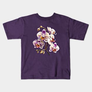 Elegant orchid design Kids T-Shirt